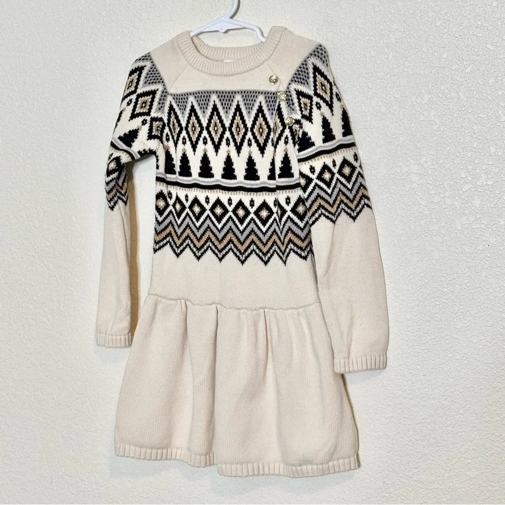 Gymboree Sweater Dress Girl Size 6‎ Fairisle Winter Wonderland Holiday Christmas